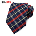 Tie Men's British Vintage Brown khaki brown Plaid Business Casual Striped Red Wedding Tie - flohmarkt-deutschland.shop