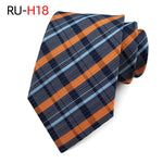 Tie Men's British Vintage Brown khaki brown Plaid Business Casual Striped Red Wedding Tie - flohmarkt-deutschland.shop
