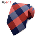 Tie Men's British Vintage Brown khaki brown Plaid Business Casual Striped Red Wedding Tie - flohmarkt-deutschland.shop