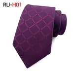 Tie Men's British Vintage Brown khaki brown Plaid Business Casual Striped Red Wedding Tie - flohmarkt-deutschland.shop