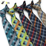 Tie Men's British Vintage Brown khaki brown Plaid Business Casual Striped Red Wedding Tie - flohmarkt-deutschland.shop