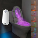 Toiletten Nachtlicht LED Bewegungssensor RGB wiederaufladbar Bad - flohmarkt-deutschland.shop
