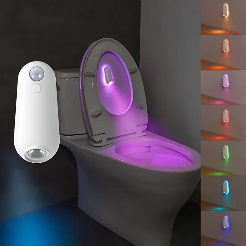 Toiletten Nachtlicht LED Bewegungssensor RGB wiederaufladbar Bad - flohmarkt-deutschland.shop