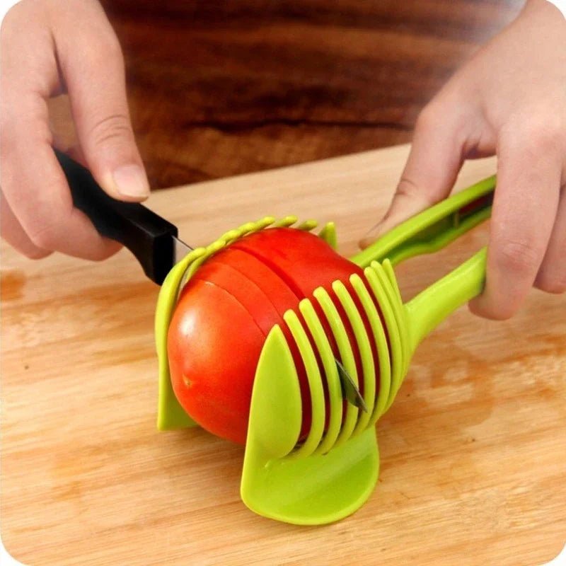 Tomatenschneider Obst Slicer Zitrone Küchenwerkzeug zufällige Farbe - flohmarkt-deutschland.shop