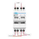 TOMZN 2P 63A MTS Dual Power Manual Transfer Isolating Switch Interlock Circuit Breaker - flohmarkt-deutschland.shop