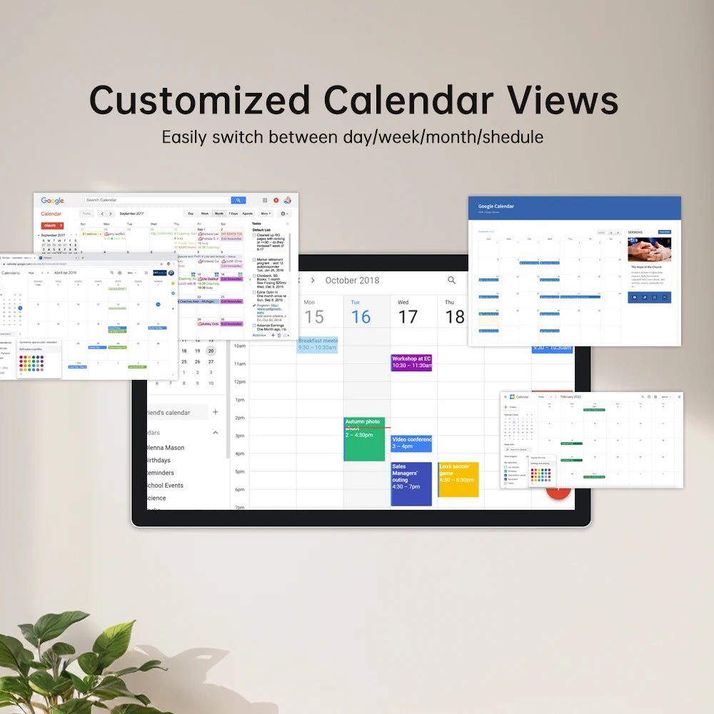 TouchWo Smart Touchscreen-Kalender – 15,6"-43", Familienplaner & Aufgabentabelle - flohmarkt-deutschland.shop