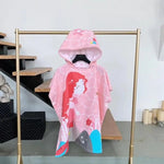 Towel Poncho Kids Cartoon Hooded Cloak Unicorn Microfiber Beach Towel Children Swimming Bath Towel Robe Baby Boys Girls Bathrobe - flohmarkt-deutschland.shop