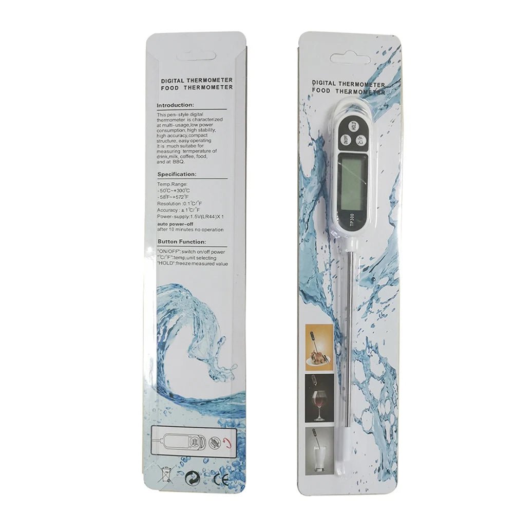 TP300 Digitales Lebensmittelthermometer - Sofortablesung Mit LCD Anzeige Für Fleisch BBQ Und Milch - flohmarkt-deutschland.shop
