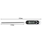 TP300 Digitales Lebensmittelthermometer - Sofortablesung Mit LCD Anzeige Für Fleisch BBQ Und Milch - flohmarkt-deutschland.shop