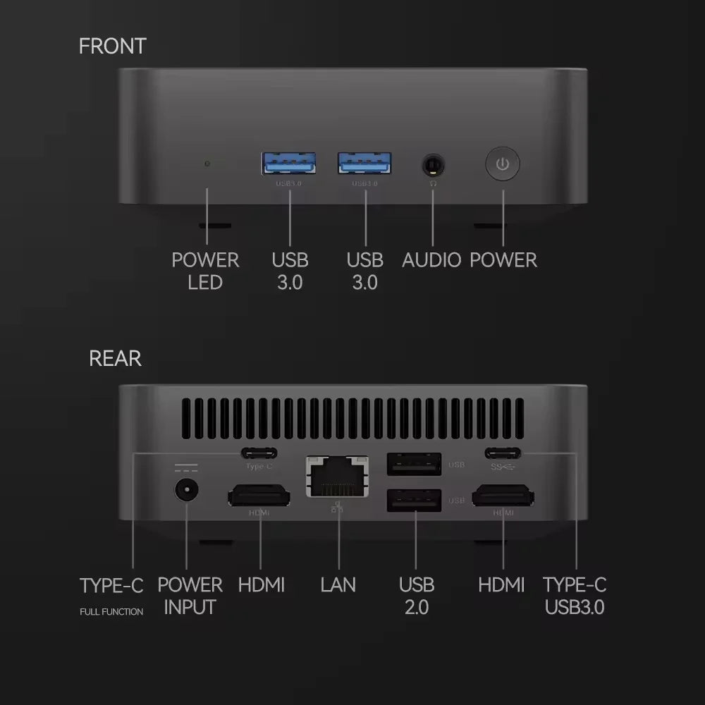 Tragbarer Mini-PC Intel – Gaming, 16GB RAM, 1TB SSD, WiFi6, Win11 - flohmarkt-deutschland.shop