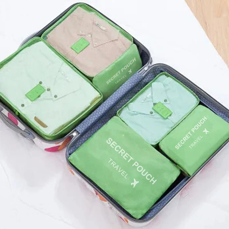 TravelMate 6-teilige Reiseaufbewahrungsset aus Oxford-Stoff - Großes Fassungsvermögen Wasserdicht Ordnung für Kleidung - flohmarkt-deutschland.shop