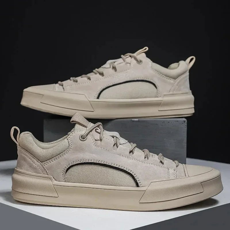 Trend männer Casual Leder Schuhe 2023 Neue Schuhe für Männer High-top Schwarz Casual Männlichen Turnschuhe Plattform S 2023 neue Tenis Masculino - flohmarkt-deutschland.shop