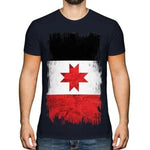 Udmurtia Grunge Flagge Herren T-Shirt Fußball Geschenk Kleidung Jersey - flohmarkt-deutschland.shop