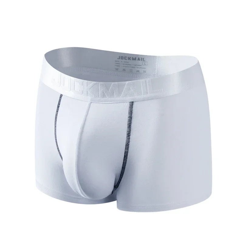 Underwear Men Boxer Briefs Mesh Pouch Penis Scrotum Separation U Convex Unterhosen Herren Boxers Hombre Boxershorts Breathable - flohmarkt-deutschland.shop
