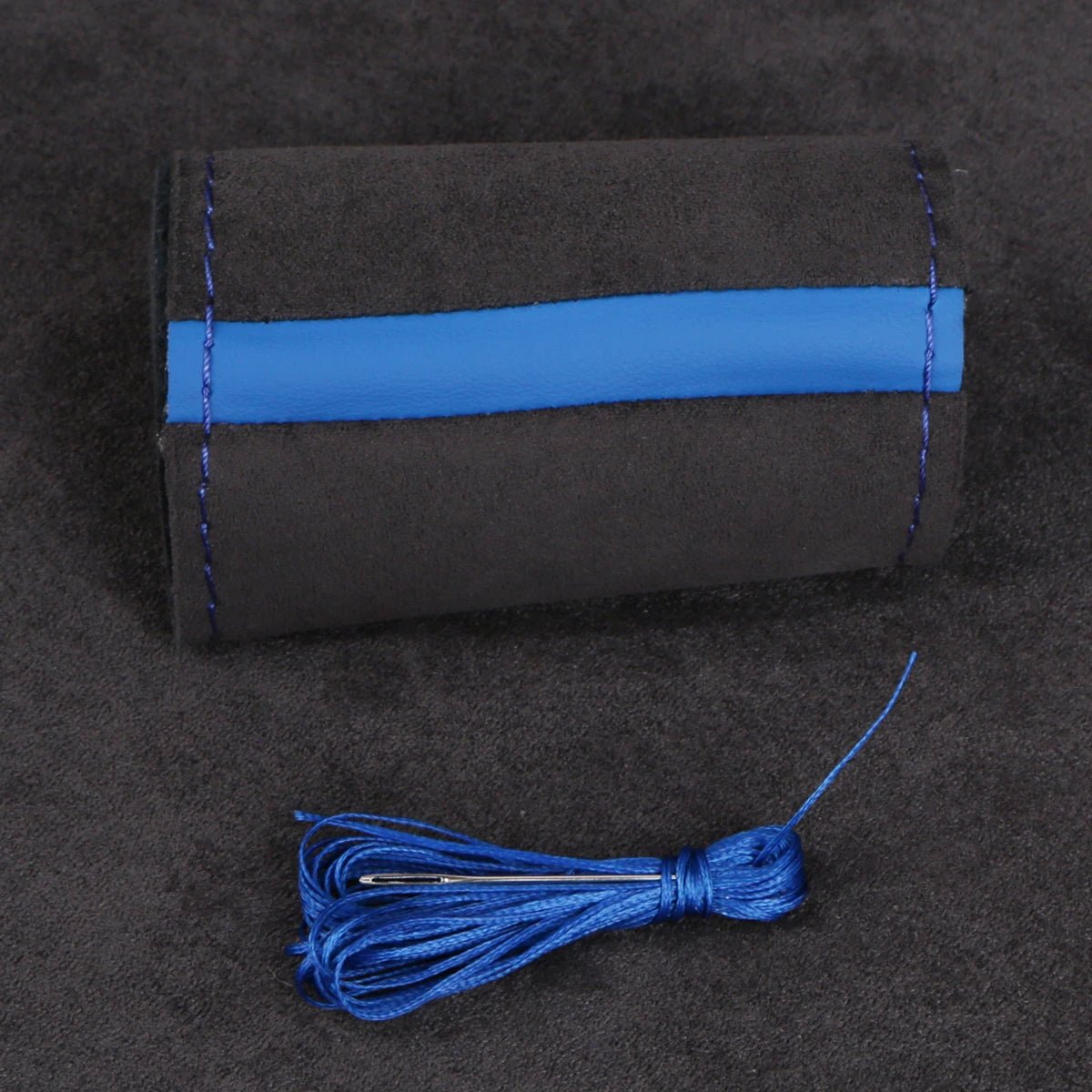 Universal Wildleder Auto Lenkrad Abdeckung DIY Hand Nähen Weiche Leder Flechten Abdeckung Für Auto Lenkrad - flohmarkt-deutschland.shop