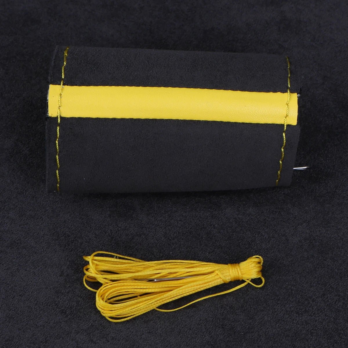 Universal Wildleder Auto Lenkrad Abdeckung DIY Hand Nähen Weiche Leder Flechten Abdeckung Für Auto Lenkrad - flohmarkt-deutschland.shop