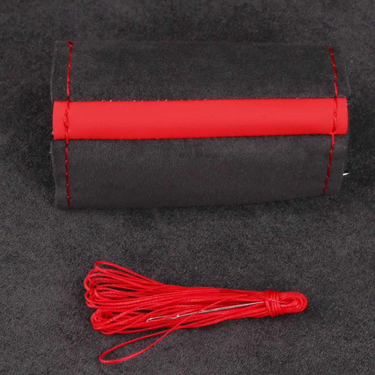 Universal Wildleder Auto Lenkrad Abdeckung DIY Hand Nähen Weiche Leder Flechten Abdeckung Für Auto Lenkrad - flohmarkt-deutschland.shop