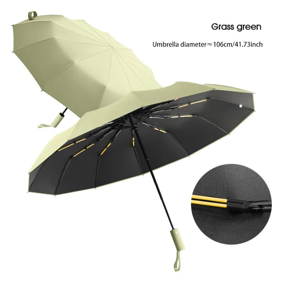 UrbanShield Verstärkter 24-Rippen Business Regenschirm - Windresistent Und UV-Schutz Für Männer Und Frauen - flohmarkt-deutschland.shop