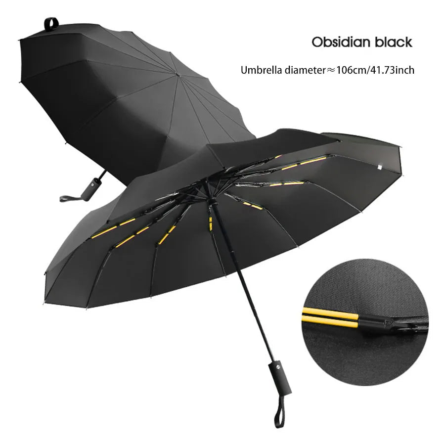 UrbanShield Verstärkter 24-Rippen Business Regenschirm - Windresistent Und UV-Schutz Für Männer Und Frauen - flohmarkt-deutschland.shop