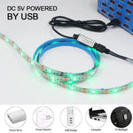 USB RGB LED Streifen 5V TV Hintergrundbeleuchtung 1-5m Zimmer Deko - flohmarkt-deutschland.shop