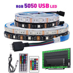 USB RGB LED Streifen 5V TV Hintergrundbeleuchtung 1-5m Zimmer Deko - flohmarkt-deutschland.shop