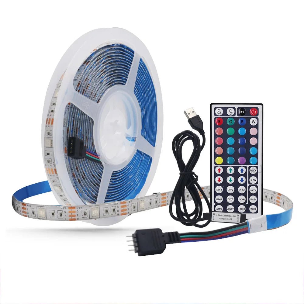 USB RGB LED Streifen 5V TV Hintergrundbeleuchtung 1-5m Zimmer Deko - flohmarkt-deutschland.shop