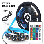 USB RGB LED Streifen 5V TV Hintergrundbeleuchtung 1-5m Zimmer Deko - flohmarkt-deutschland.shop