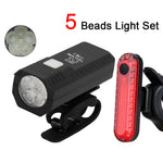 USB wiederaufladbares Fahrradlicht, Frontlicht, rotes Rücklicht, einfach zu installieren, 3 Modi, Fahrradzubehör für das Fahrrad - flohmarkt-deutschland.shop