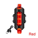 USB wiederaufladbares Fahrradlicht, Frontlicht, rotes Rücklicht, einfach zu installieren, 3 Modi, Fahrradzubehör für das Fahrrad - flohmarkt-deutschland.shop