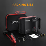 UTRAI 4 In 1 2000A Starthilfe Power Bank 16000 mAh 150 PSI Luftkompressor Reifenpumpe Tragbares Ladegerät Auto Booster Startgerät - flohmarkt-deutschland.shop