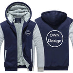 Verdicken Machen Sie Ihr Design Text Sweatshirt Herren Jacke Hoody Diy Logo Custom Design Hoodies Männer Coole Mantel - flohmarkt-deutschland.shop