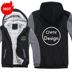 Verdicken Machen Sie Ihr Design Text Sweatshirt Herren Jacke Hoody Diy Logo Custom Design Hoodies Männer Coole Mantel - flohmarkt-deutschland.shop