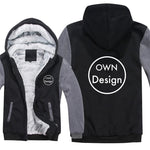 Verdicken Machen Sie Ihr Design Text Sweatshirt Herren Jacke Hoody Diy Logo Custom Design Hoodies Männer Coole Mantel - flohmarkt-deutschland.shop