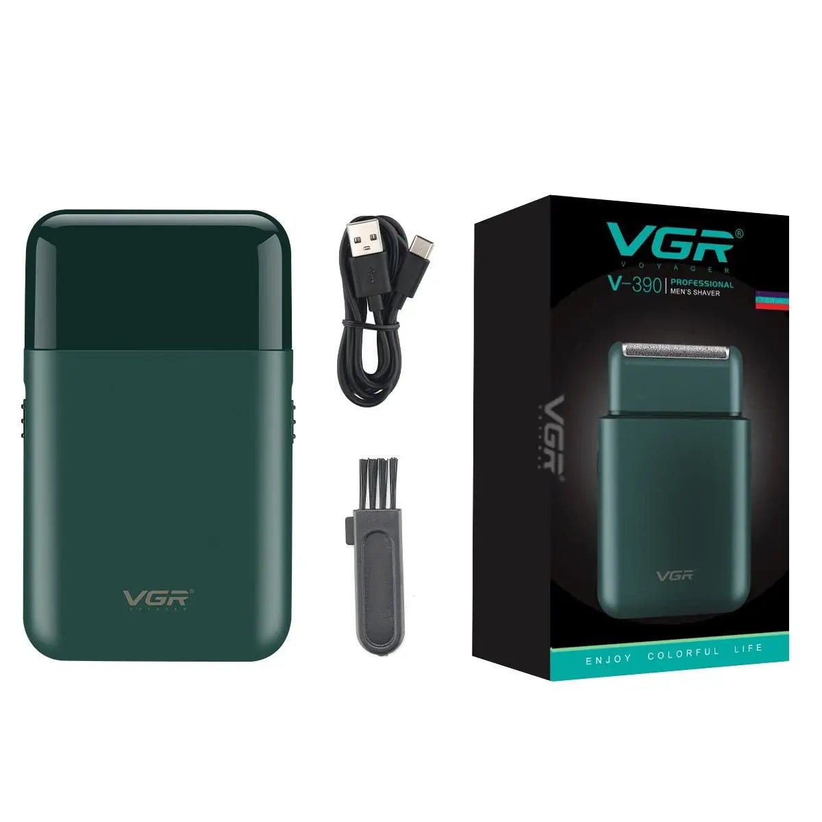 VGR V-390 mini single blade cordless beard trimmer razor rechargeable foil electric face body shaver for men Convenient razor - flohmarkt-deutschland.shop