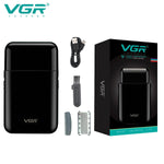 VGR V-390 mini single blade cordless beard trimmer razor rechargeable foil electric face body shaver for men Convenient razor - flohmarkt-deutschland.shop