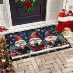 VIKAMA Weihnachtszwerg Fußmatte – innen & außen, Willkommensmatte - flohmarkt-deutschland.shop