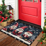 VIKAMA Weihnachtszwerg Fußmatte – innen & außen, Willkommensmatte - flohmarkt-deutschland.shop