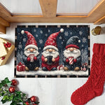 VIKAMA Weihnachtszwerg Fußmatte – innen & außen, Willkommensmatte - flohmarkt-deutschland.shop