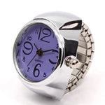 Vintage Punk Finger Uhr Mini Gummiband Legierung Uhren Paar Ringe Schmuck Uhr Retro Römischen Quarzuhr Ringe Frauen Männer - flohmarkt-deutschland.shop