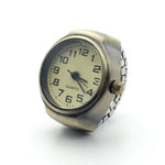 Vintage Punk Finger Uhr Mini Gummiband Legierung Uhren Paar Ringe Schmuck Uhr Retro Römischen Quarzuhr Ringe Frauen Männer - flohmarkt-deutschland.shop