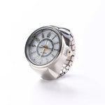 Vintage Punk Finger Uhr Mini Gummiband Legierung Uhren Paar Ringe Schmuck Uhr Retro Römischen Quarzuhr Ringe Frauen Männer - flohmarkt-deutschland.shop