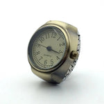 Vintage Punk Finger Uhr Mini Gummiband Legierung Uhren Paar Ringe Schmuck Uhr Retro Römischen Quarzuhr Ringe Frauen Männer - flohmarkt-deutschland.shop