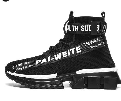 VivaFlex Flyknit High-Top Casual Sportschuhe - Atmungsaktives Flyknit-Obermaterial Für Frische Und Komfort - flohmarkt-deutschland.shop