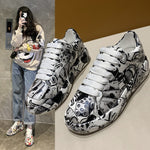VivaStride Colorful Dad Shoes Für Damen - Bequeme Allround-Schuhe Aus Kunstleder PU Für Stilvolle Jahreszeiten - flohmarkt-deutschland.shop