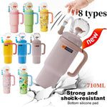 Wal Trinkbecher Edelstahl 710ml Strohhalm auslaufsicher kreativ - flohmarkt-deutschland.shop