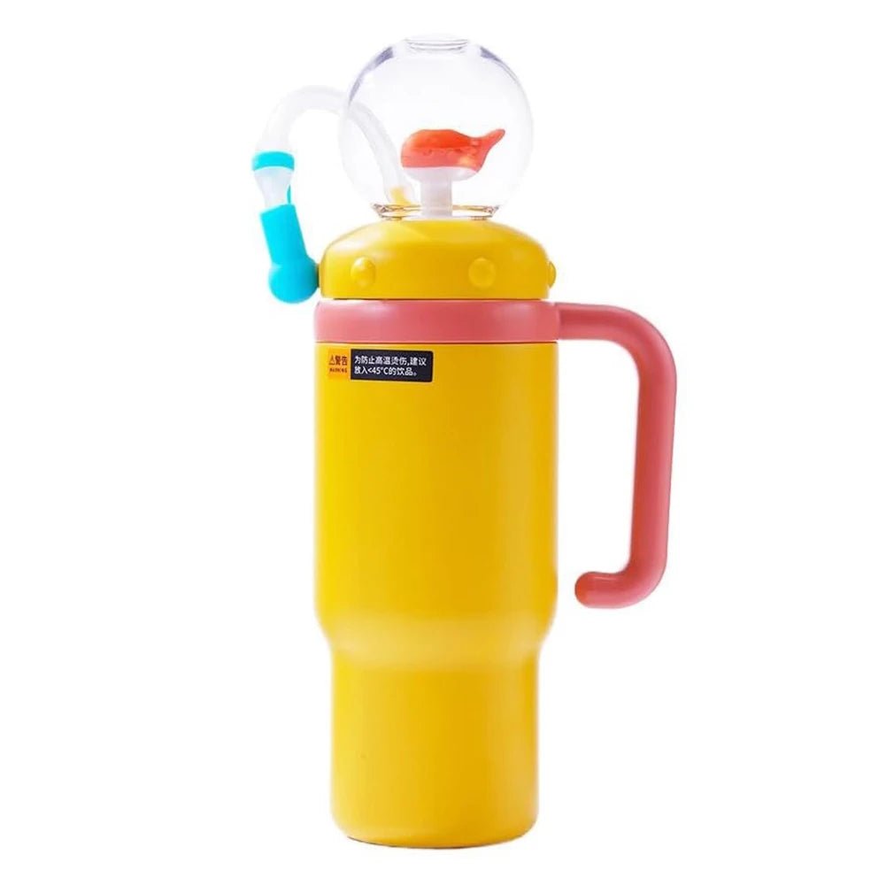Wal Trinkbecher Edelstahl 710ml Strohhalm auslaufsicher kreativ - flohmarkt-deutschland.shop