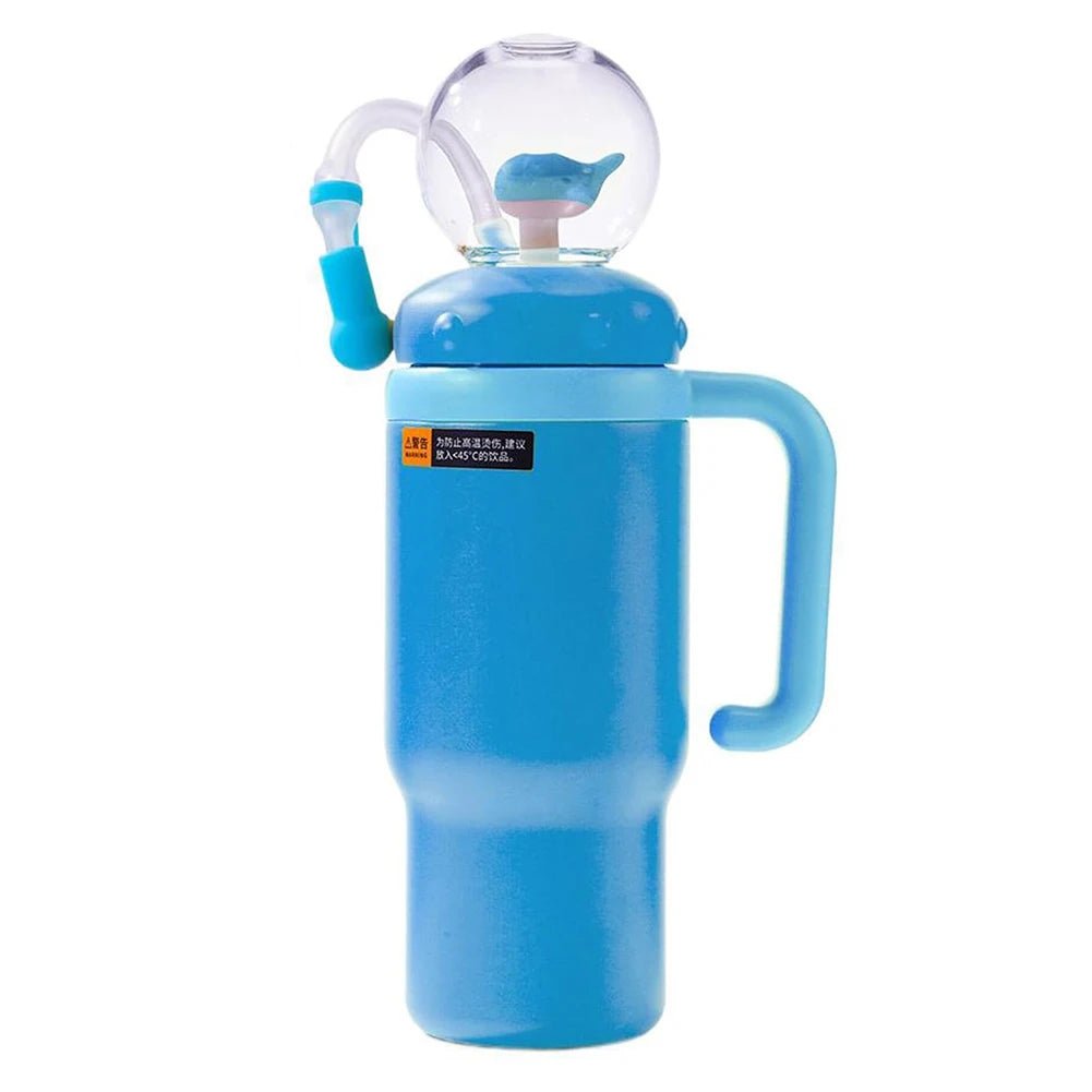 Wal Trinkbecher Edelstahl 710ml Strohhalm auslaufsicher kreativ - flohmarkt-deutschland.shop