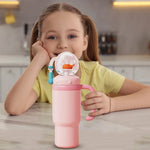 Wal Trinkbecher Edelstahl 710ml Strohhalm auslaufsicher kreativ - flohmarkt-deutschland.shop