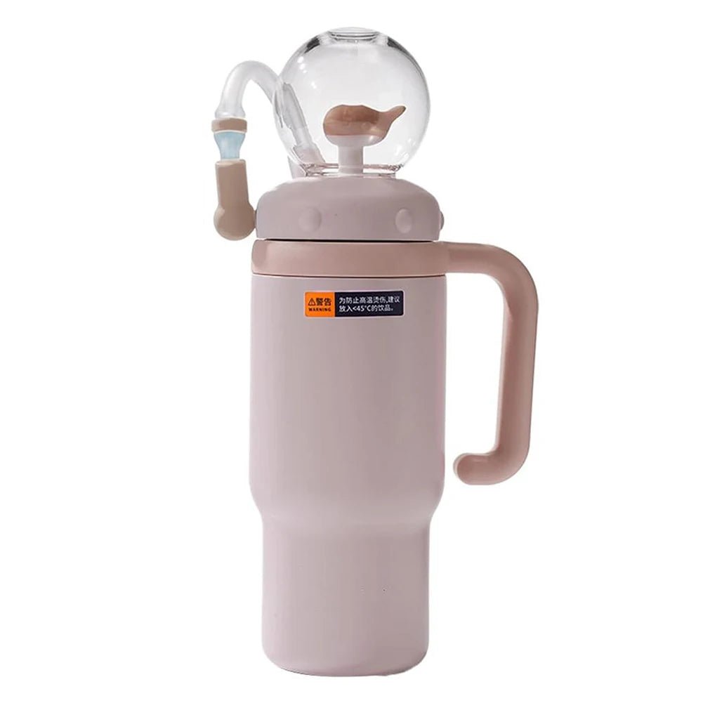 Wal Trinkbecher Edelstahl 710ml Strohhalm auslaufsicher kreativ - flohmarkt-deutschland.shop