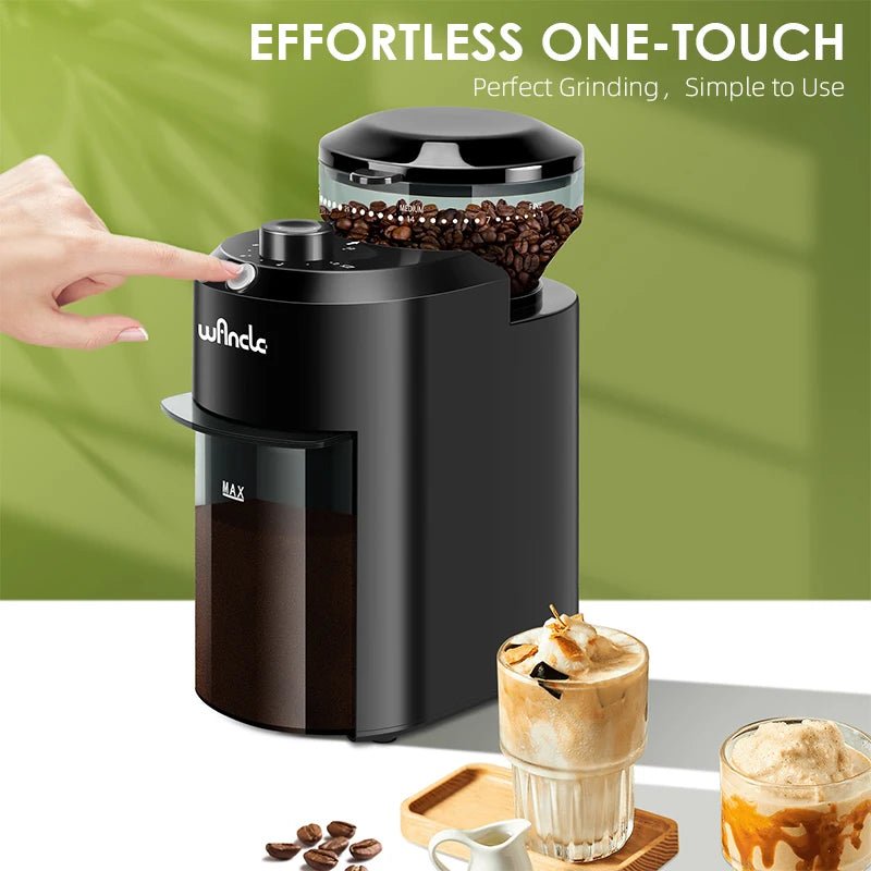 Wancle Electric Burr Coffee Grinder Adjustable Burr Mill Conical Coffee Bean Grinding with 28 Precise Grind Setting 220V/120V - flohmarkt-deutschland.shop